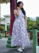 Eden Purple Women's Long Halter