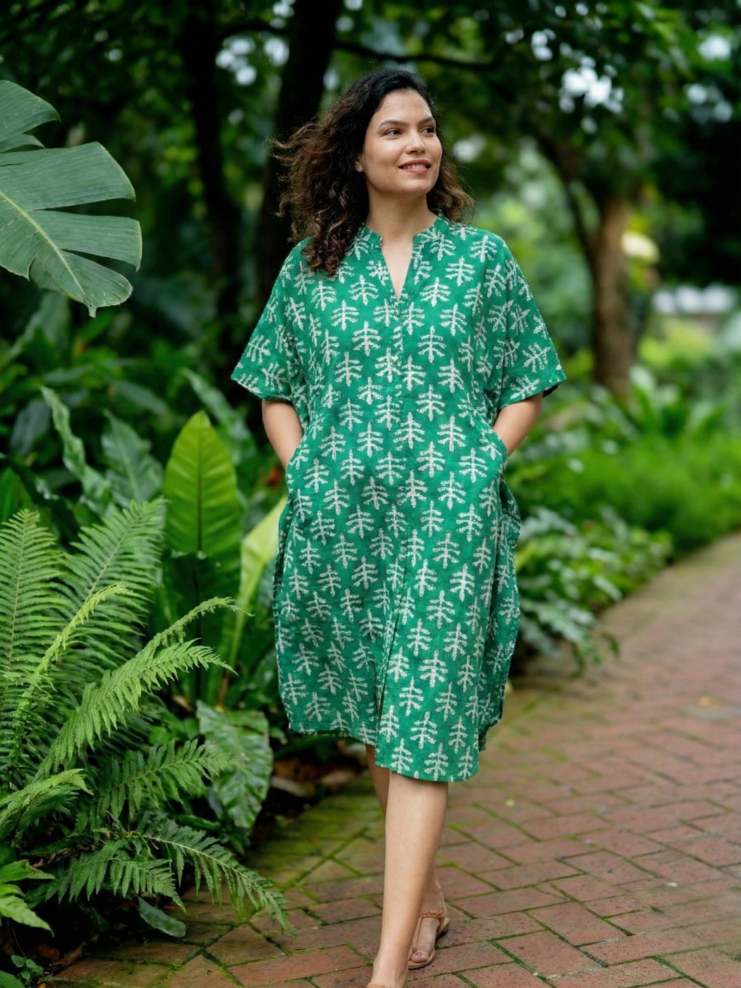 Ella Women's Kaftan Dress Free Size Nimbu