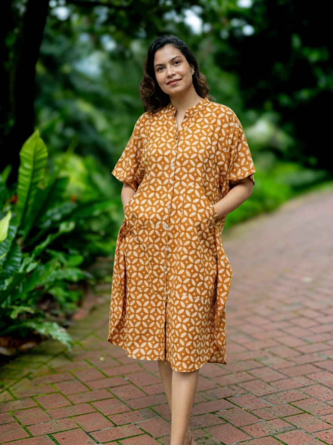Ella Women's Kaftan Dress Free Size Nimbu