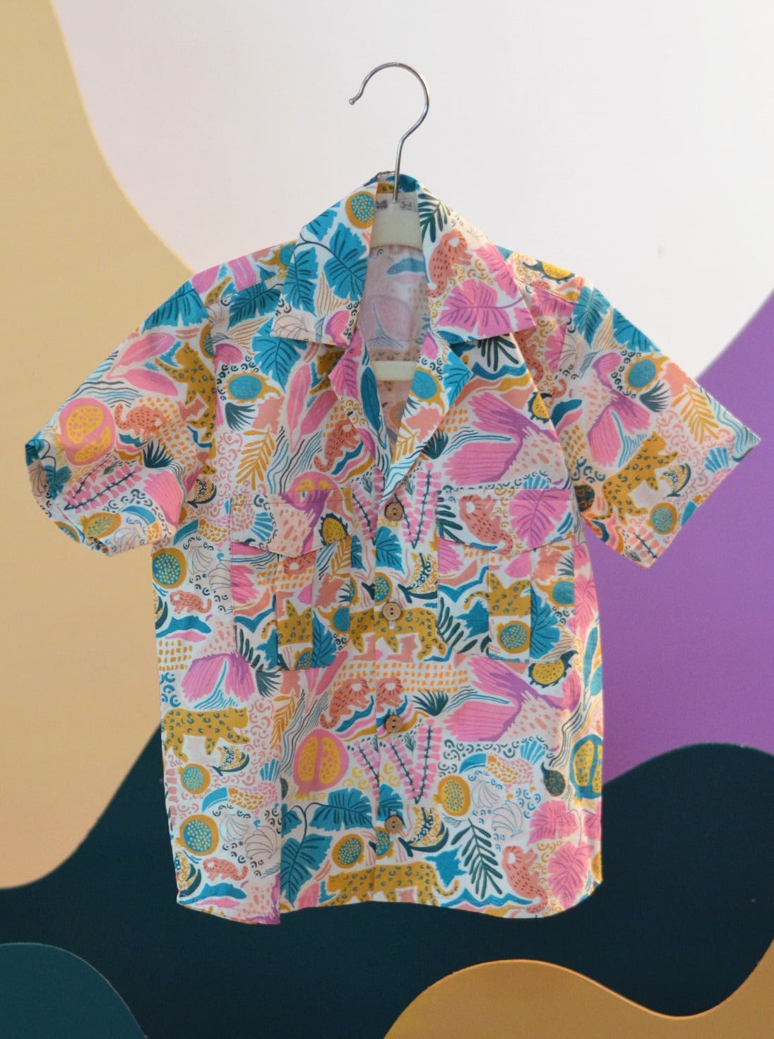 Jungle Bungle Printed Cotton Hawaiian Shirt