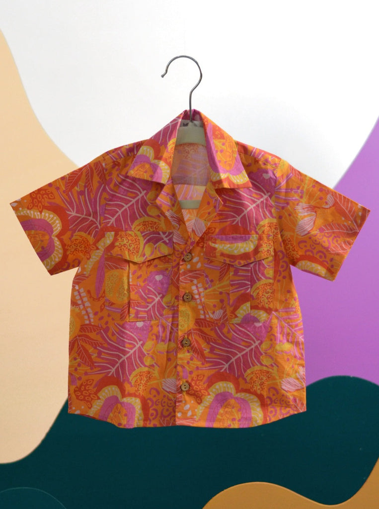 Tango Tropics Printed Cotton Hawaiian Shirt