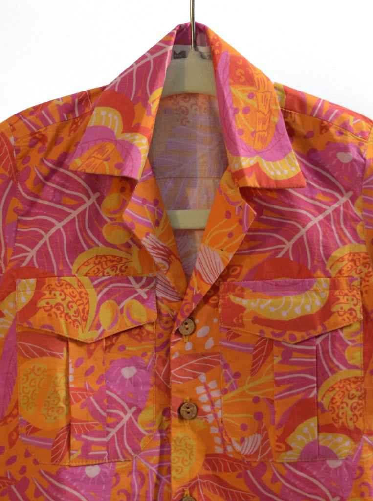Tango Tropics Printed Cotton Hawaiian Shirt