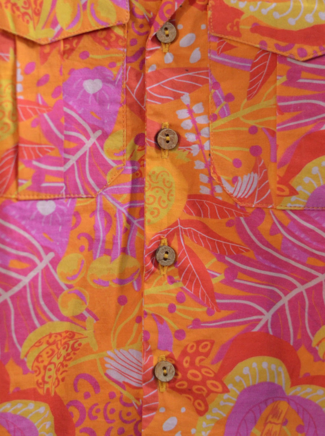 Tango Tropics Printed Cotton Hawaiian Shirt