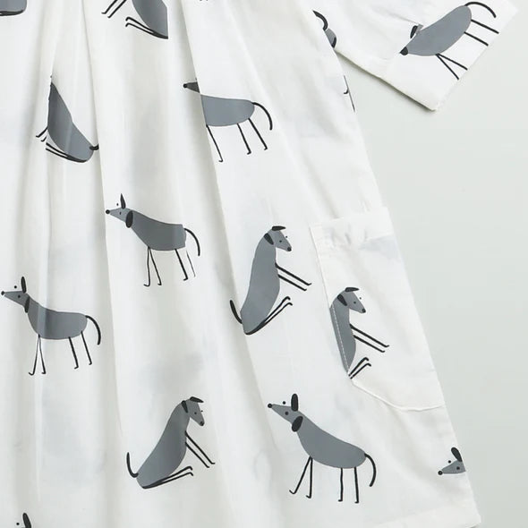 A mute of dogs - dress with pockets