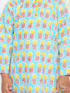 Pineapple punch cotton kurta