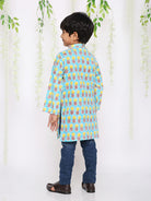 Pineapple punch cotton kurta