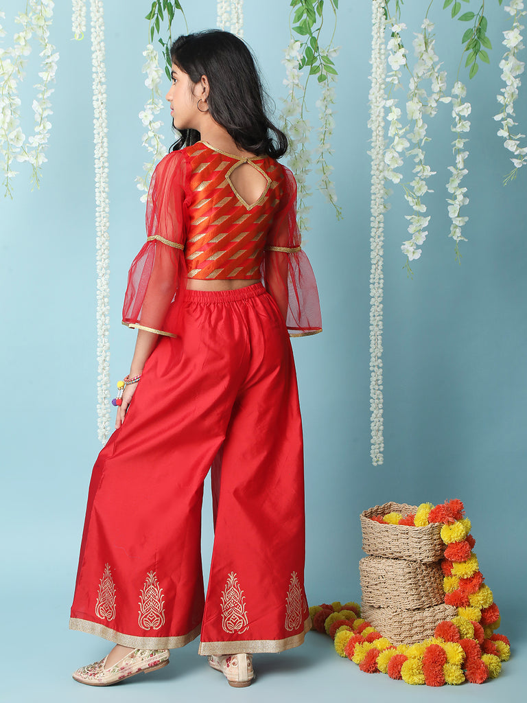 Scarlet Top-Palazzo Set for Gilrs