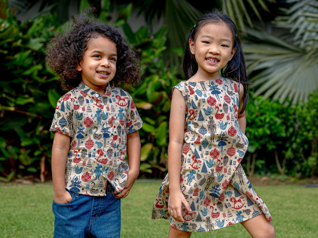 London girls A-Line Dress with Pockets - Nimbu Kids