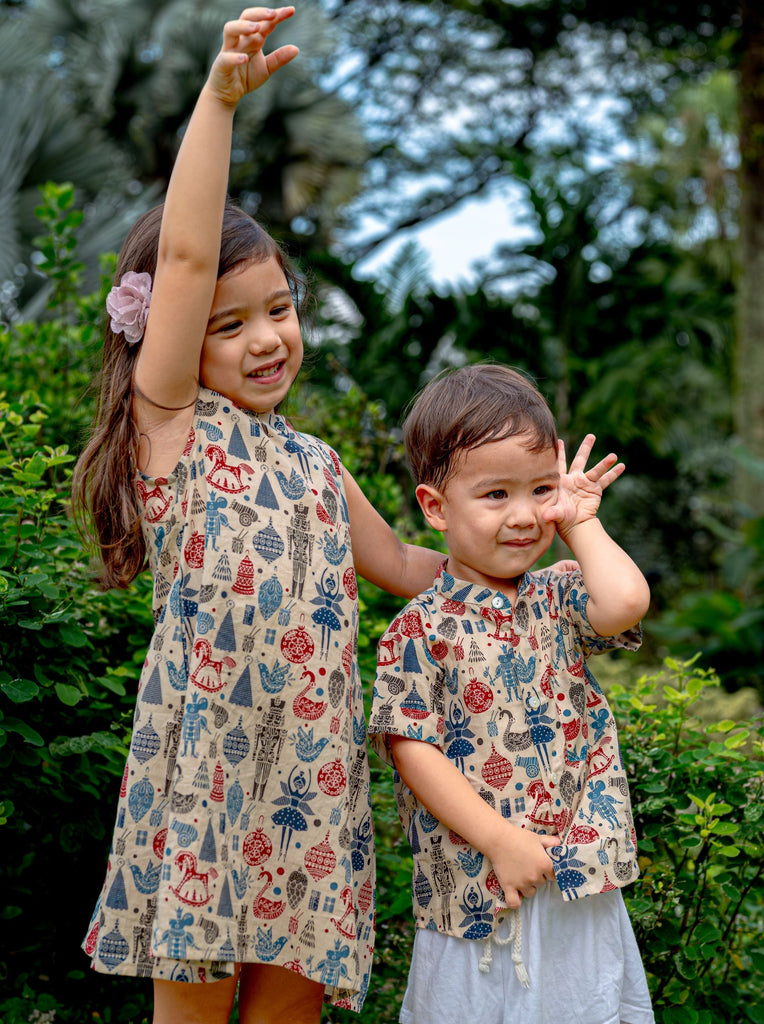 London girls A-Line Dress with Pockets - Nimbu Kids