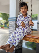 Happy hippo cotton kids PJ set by Nimbu