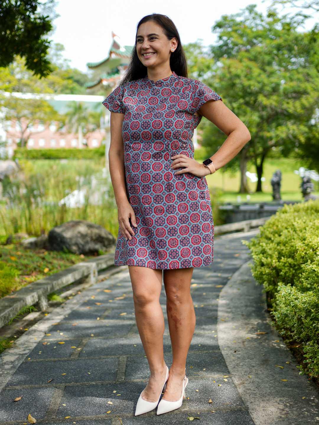 Phoenix Women Cheongsam Dress in Cotton