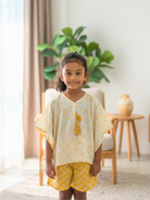 Sunny Breeze Cotton Kaftan & Shorts Set Nimbu
