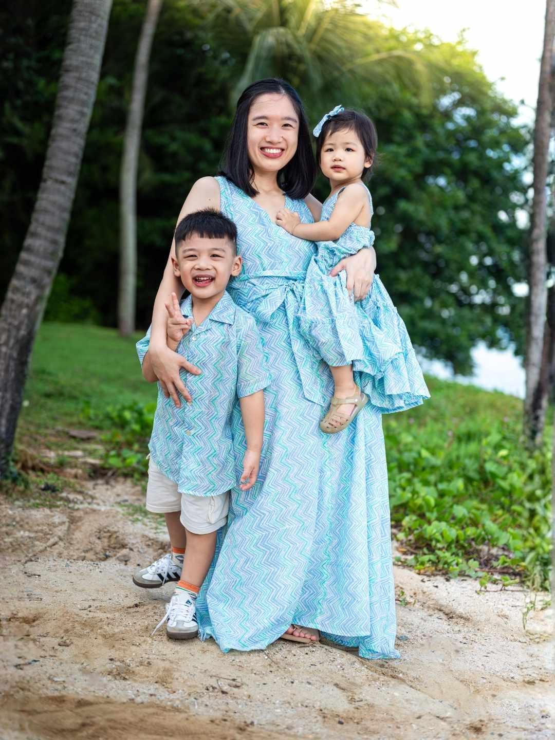 Ocean wave matching with boys, girls, and women