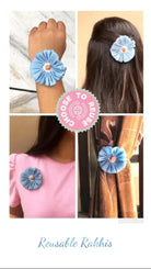 Upcycled Handmade Earthy Rakhi Nimbu Kids