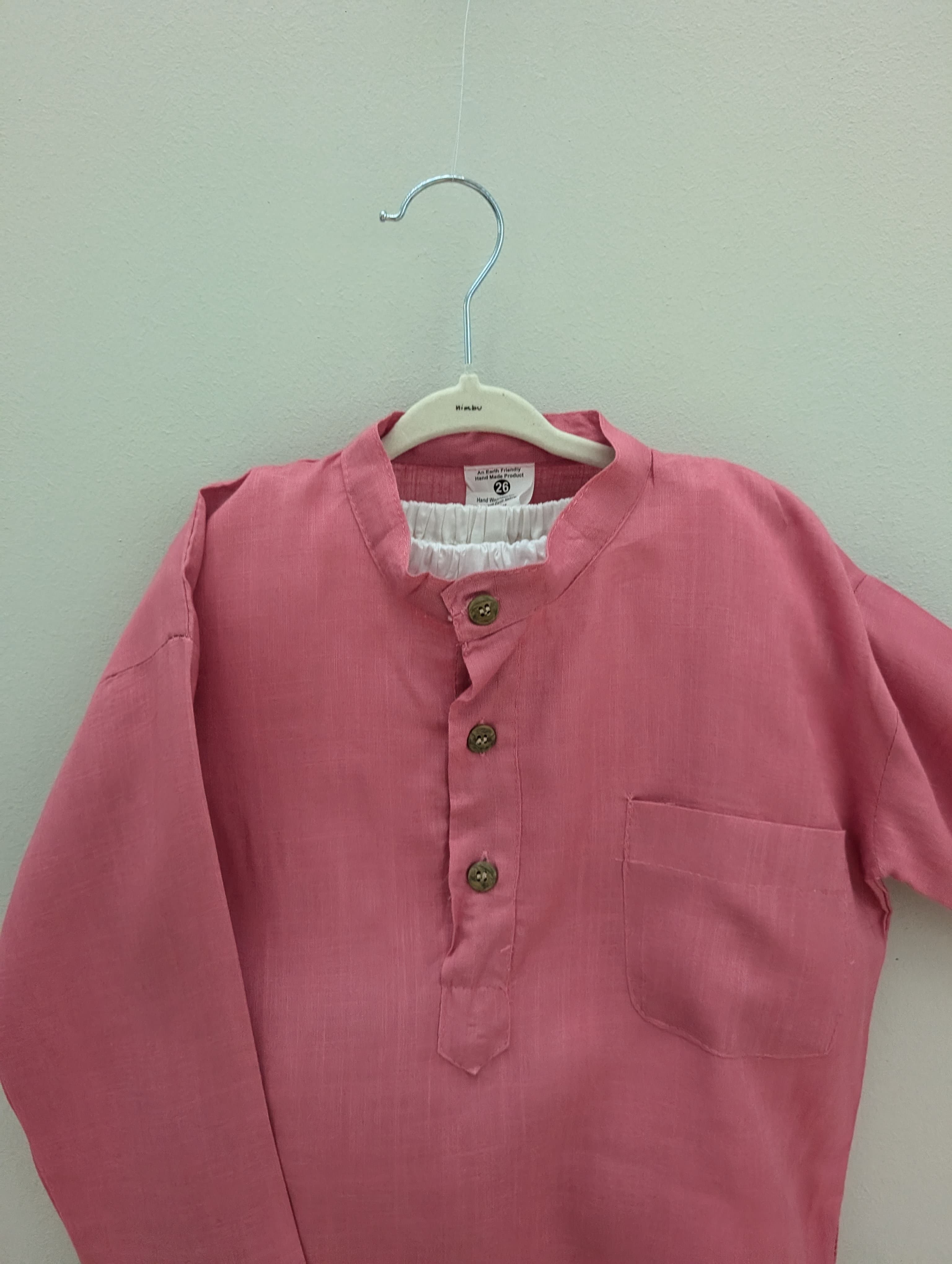 [6-8 years] Preloved Pink Soft Cotton Kurta Pajama