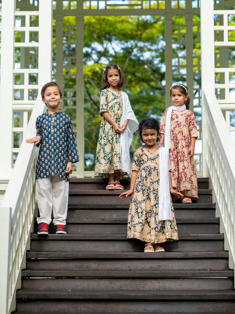 kurta boys and lehenga girls ansh