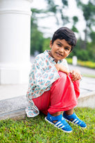 Nimbu kurta dhoti for boys