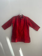 [4- 5 yrs] Preloved Red White Kurta Pajama Set