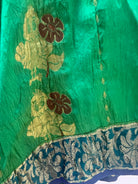 [2-3 yrs] Preloved Green Pattu Pavadai