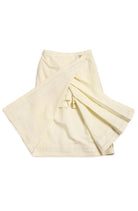 Rajnikant 3pc Cotton Mundu Set in Cream - Nimbu Kids