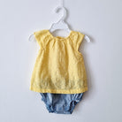 [6-12 months] Preloved Carter's Yellow Sunday Romper - Nimbu Kids