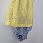 [6-12 months] Preloved Carter's Yellow Sunday Romper - Nimbu Kids