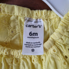 [6-12 months] Preloved Carter's Yellow Sunday Romper - Nimbu Kids