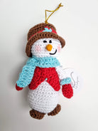 Handcrafted Crochet Snowman Hanging Ornament - Nimbu Kids