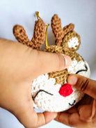 Handcrafted Crochet Reindeer Hanging Ornament - Nimbu Kids