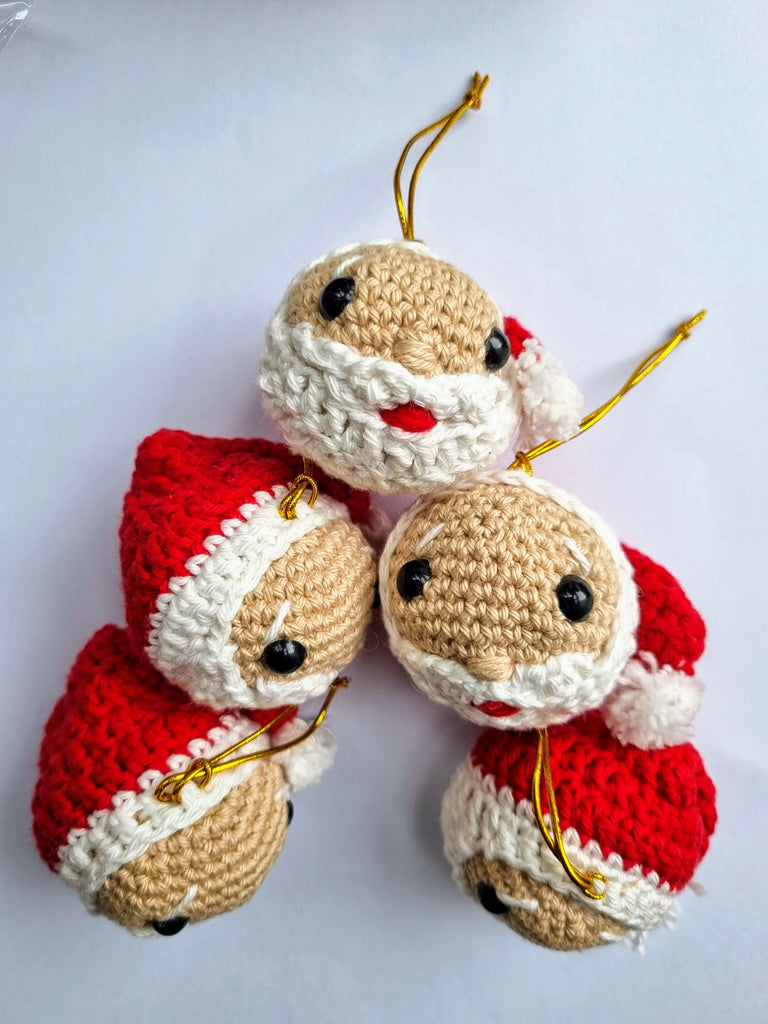 Handcrafted Crochet Baby Santa Hanging Ornament - Nimbu Kids
