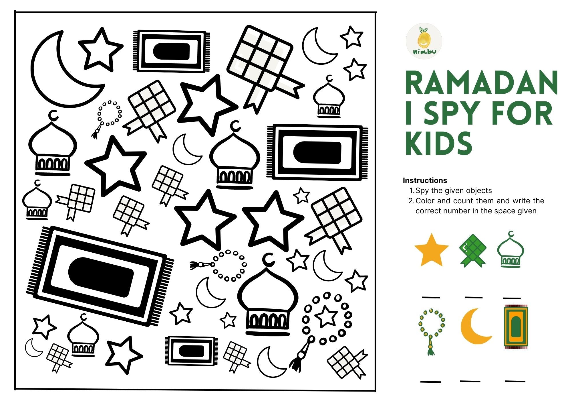 Worksheet Raya The Mega Hari Raya Activity Kit | Nimbu Kids