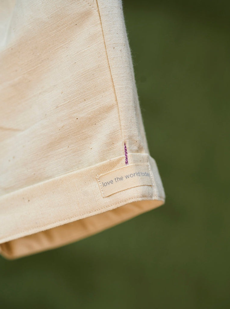 Pre-order - 'Raindrops keep falling' Unisex Handwoven Kora Cotton Shorts - Nimbu Kids
