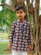 Indigo Ellie Kurta Set - Nimbu Kids