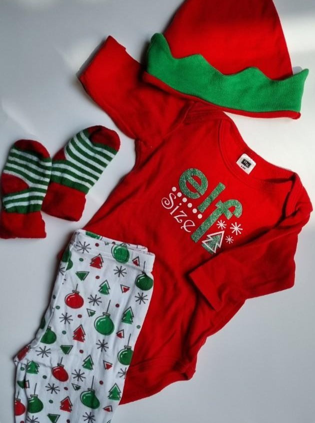 [0-6 months] Preloved Hudson Baby XMas Elf Set - Nimbu Kids