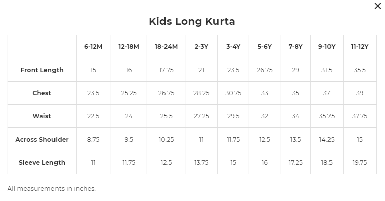 Turquoise Umbrella Organic Cotton Long Kurta - Nimbu Kids
