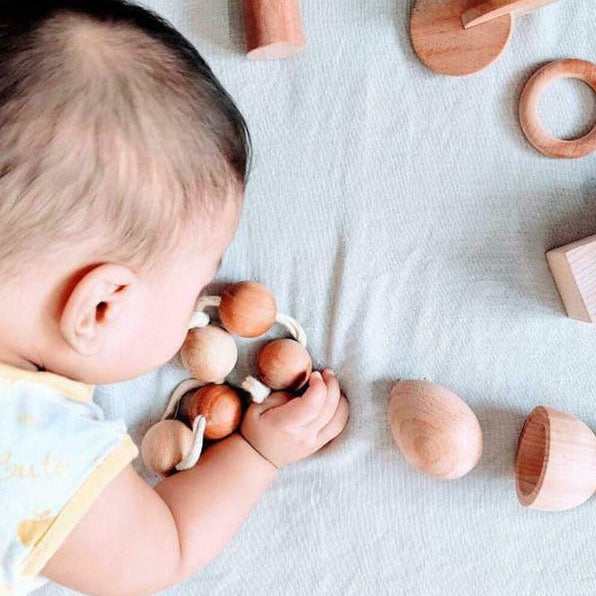 Wooden Grasping Beads - Nimbu Kids